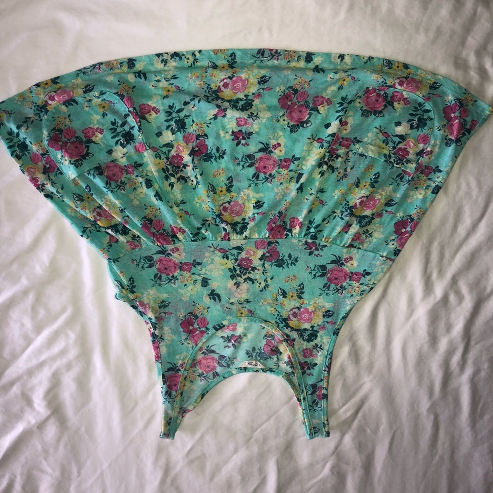 Floral babydoll tank top